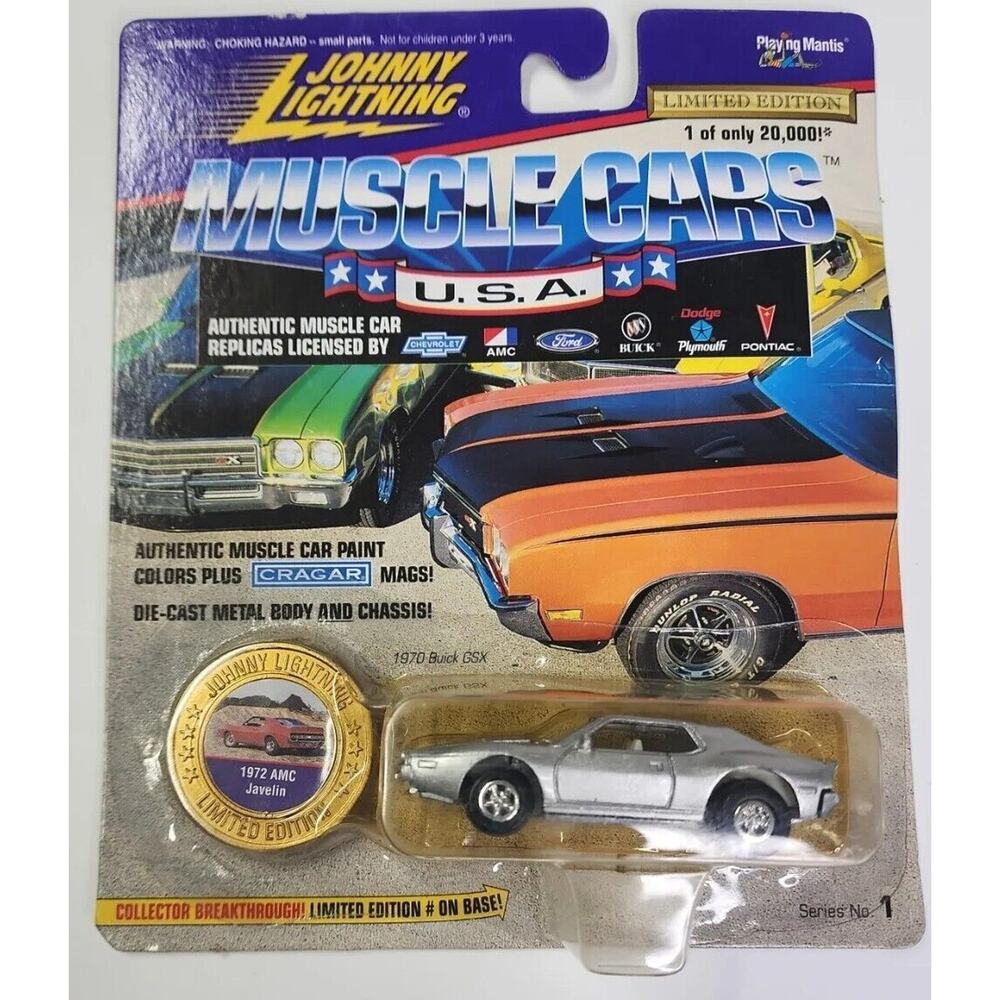 1996 Johnny Lightning Muscle Cars USA 1972 AMC Javelin Silver HW20